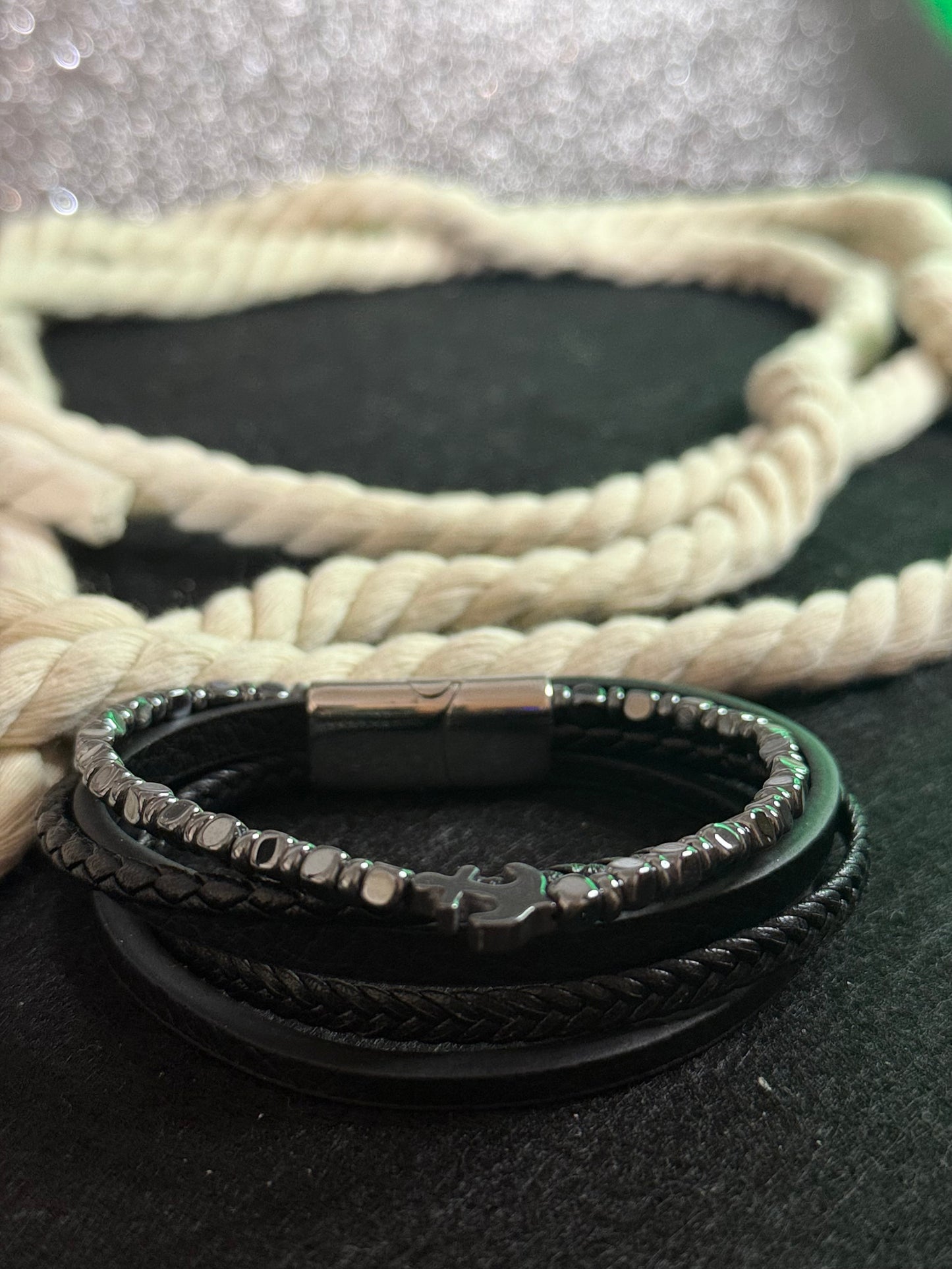 Pulseira Couro Masculina