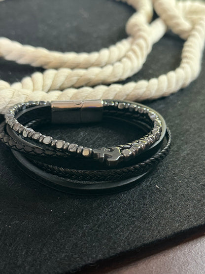 Pulseira Couro Masculina
